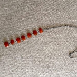 Elizabeth Parker- Light Carnelian 7 Stone Necklace